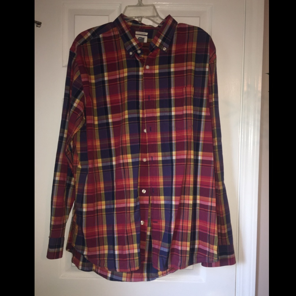 Red Plaid Button-Down
